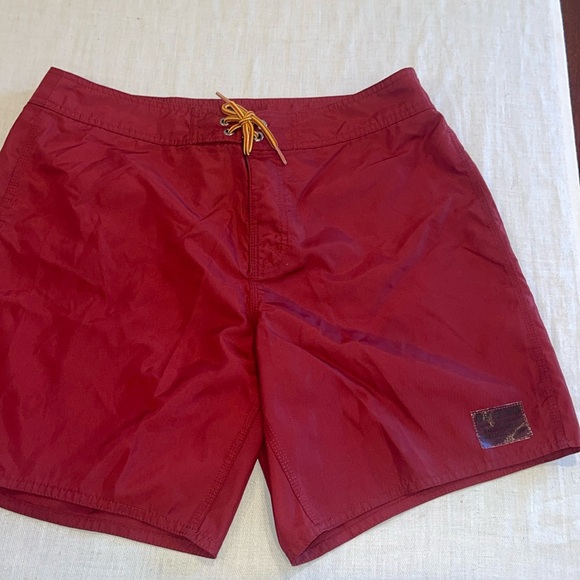 Brixton Other - 28004 Vintage Brixton Mfg. Nylon Green Board-shorts Men's 32 Oceanside Cali EUC